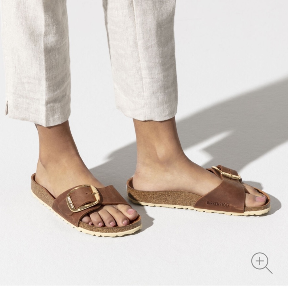 Birkenstock Leather Madrid Big Buckle Size 8 (38) worn twice - Picture 2 of 9